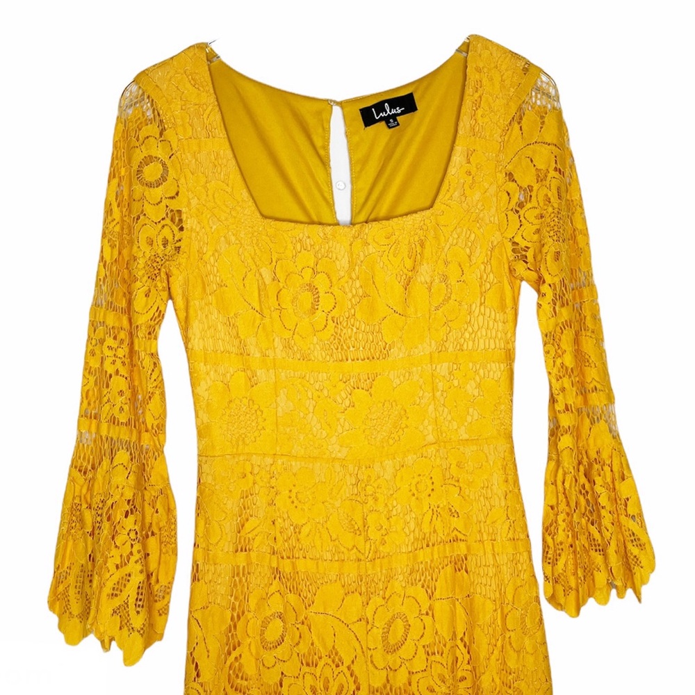 Lulus Lace Flounce Sleeve Jumpsuit | Lulus - Picture 4 of 7